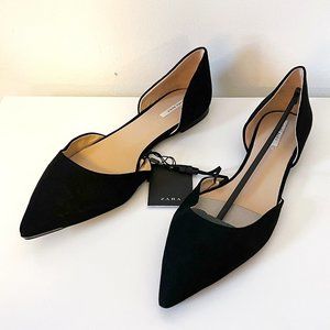 ZARA Basic Suede Flats